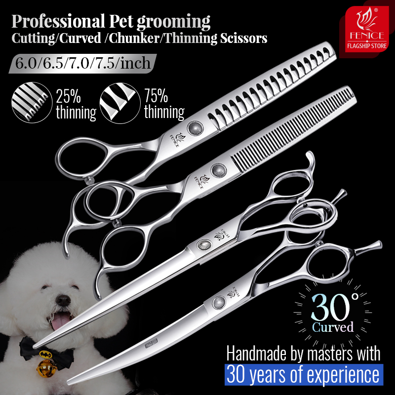 Grooming Scissors - Fenice 6//6.5/7/7.5 Inch Professional Pet Dogs