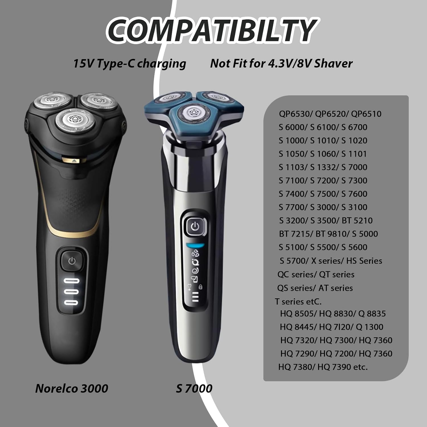 Brangdy 15V HQ8505 Type-C Shav - Beard Trimmer 评论和价格