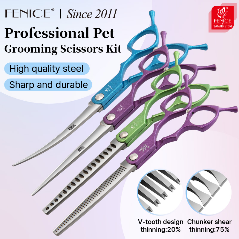 Fenice 6.5 Inch Colorful Strai - Grooming Scissors 评论和价格