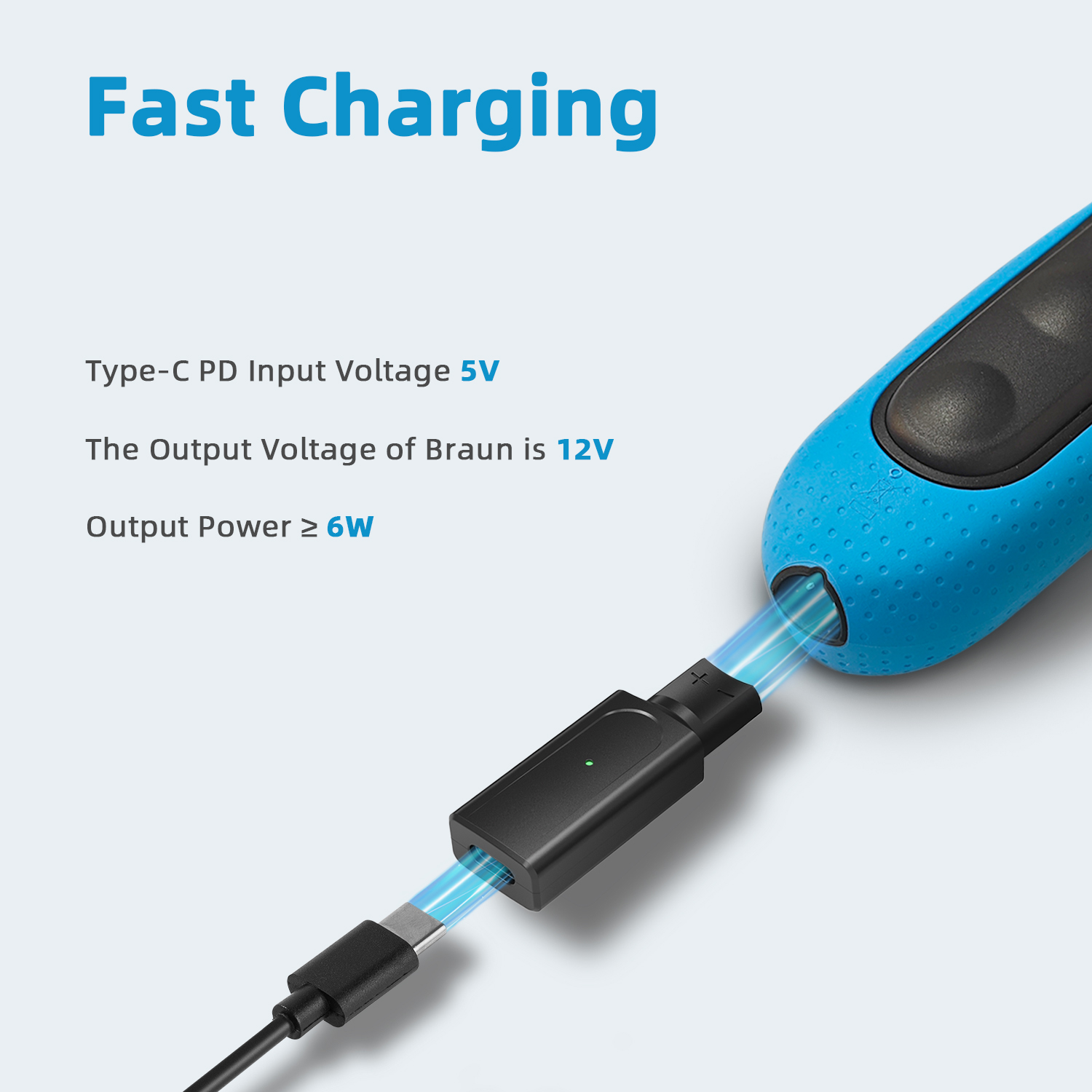 Brangdy 12V Type-C Shaver Adap - Electric Shaver Rotary 评论和价格